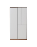 کمد سفید قهوه ای ام دی اف با روکش ضدخش برجسته مدل C.L002