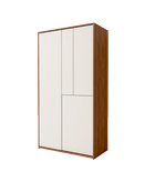 کمد سفید قهوه ای ام دی اف با روکش ضدخش برجسته مدل C.L002