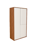 کمد سفید قهوه ای ام دی اف با روکش ضدخش برجسته مدل C.L002