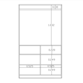 کمد سفید قهوه ای ام دی اف ضدخش مدل C.L003