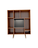 کتابخانه طوسی قهوه ای ام دی اف با کیفیت عالی مدل L.005