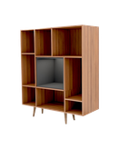 کتابخانه طوسی قهوه ای ام دی اف با کیفیت عالی مدل L.005