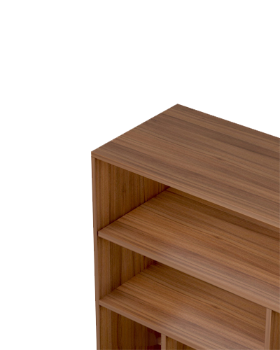 کتابخانه ام دی اف قهوه ای با روکش ضدخش مدل L.006