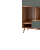 کتابخانه ام دی اف طوسی قهوه ای با روکش ضد خش مدل L.008