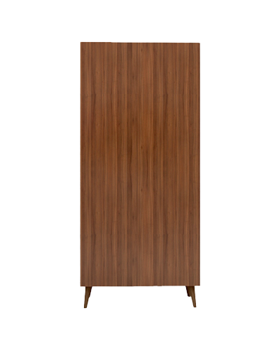 کتابخانه ام دی اف طوسی قهوه ای با روکش ضد خش مدل L.008