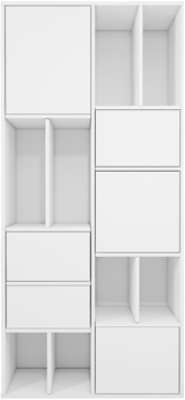 کتابخانه ام دی اف مینیمال درب مگنتی مدل L.0010