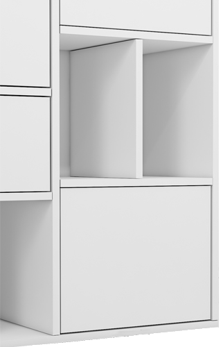 کتابخانه ام دی اف مینیمال درب مگنتی مدل L.0010