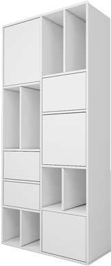 کتابخانه ام دی اف مینیمال درب مگنتی مدل L.0010