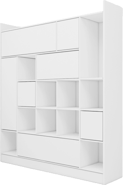 کتابخانه ام دی اف مینیمال لولا استیل مدل L.0014