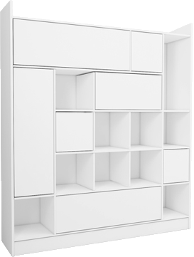 کتابخانه ام دی اف مینیمال لولا استیل مدل L.0014