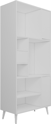 کتابخانه ام دی اف مینیمال قفل مگنتی مدل L.0015