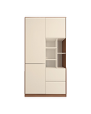 کمد سفید قهوه ای ام دی اف درب مگنتی مدل C.L004