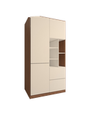 کمد سفید قهوه ای ام دی اف درب مگنتی مدل C.L004