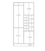 کمد سفید قهوه ای ام دی اف درب مگنتی مدل C.L004