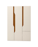 کمد سفید قهوه ای ام دی اف با روکش برجسته مدل C.L006