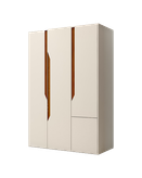 کمد سفید قهوه ای ام دی اف با روکش برجسته مدل C.L006