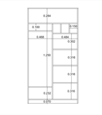 کمد مینیمال سفید قهوه ای با اتصالات الیت ترک مدل C.L008