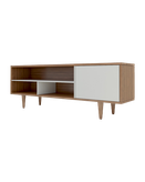 میز تلویزیون سفید قهوه ای ام دی اف ضدخش مدل T.S002