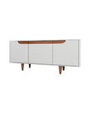 میز تلویزیون سفید قهوه ای قفل مگنتی مدل T.S003