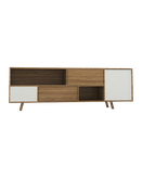 میز تلویزیون ام دی اف ضدخش سفید قهوه ای مدل T.S004