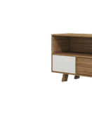 میز تلویزیون ام دی اف ضدخش سفید قهوه ای مدل T.S004