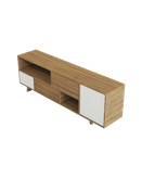 میز تلویزیون ام دی اف ضدخش سفید قهوه ای مدل T.S004