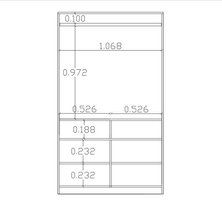 کمد سفید ام دی اف ضدخش مدل C.L0016