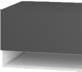 شلف دیواری تلویزیون ام دی اف طوسی سفید مدل W.B007