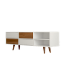 میز تلویزیون سفید قهوه ای ام دی اف مدل T.S006