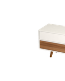 میز تلویزیون سفید قهوه ای ام دی اف مدل T.S006