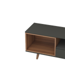 میز تلویزیون طوسی قهوه ای مینیمال ام دی اف مدل T.S007