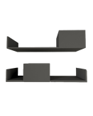 شلف دیواری طوسی قهوه ای مینیمال ام دی اف مدل S.H003