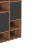 شلف دیواری طوسی قهوه ای ام دی اف با روکش ضدخش مدل S.H004