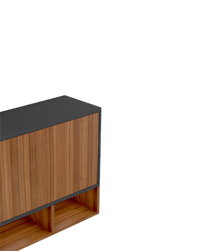 شلف دیواری طوسی قهوه ای ام دی اف دارای درب مجزا مدل S.H006