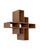 شلف دیواری قهوه ای با روکش ضدخش برجسته مدل S.H007