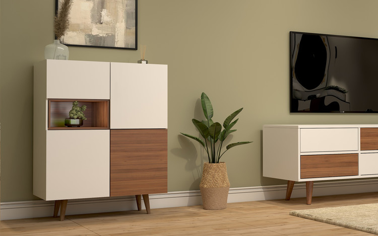 ست میز جلو مبلی، میز تلویزیون و کنسول کمجا Set001 – MDF ضدخش