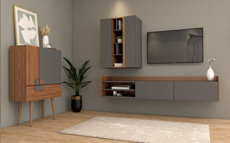 ست شلف تی وی و کنسول کمجا Set002 – MDF ضدخش