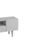 میز تلویزیون سفید مینیمال دارای درب مجزا مدل T.S0011
