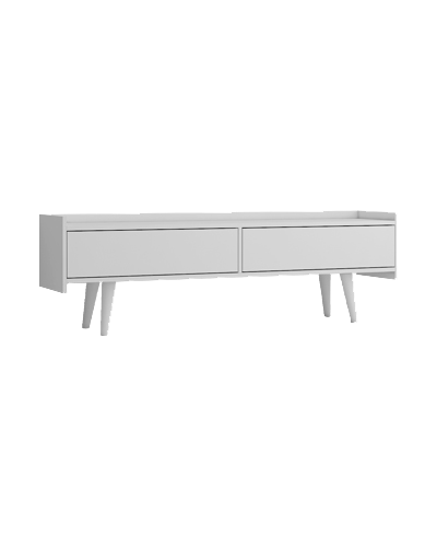 میز تلویزیون ام دی اف سفید دارای قفل مگنتی توکار مدل T.S0012