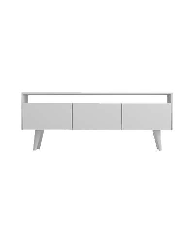 میز تلویزیون ام دی اف سفید مینیمال مدل T.S0013
