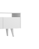 میز تلویزیون ام دی اف سفید مینیمال مدل T.S0013