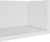 شلف دیواری مینیمال سفید دارای روکش ضدخش مدل S.H0011