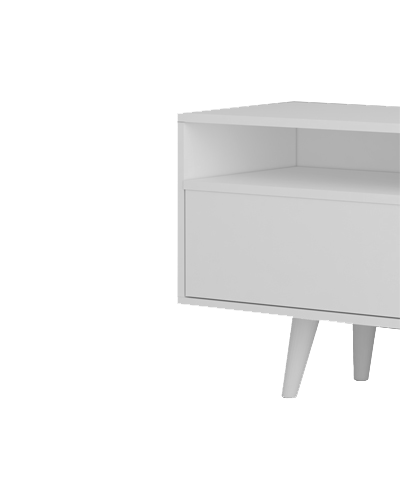 میز تلویزیون سفید مینیمال ام دی اف مدل T.S0015