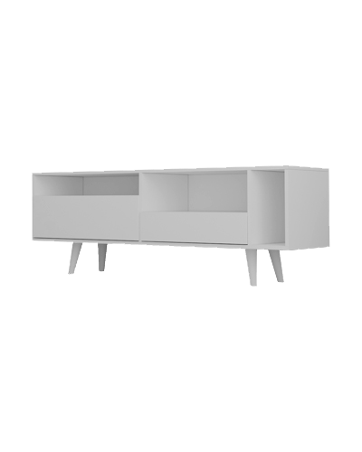 میز تلویزیون سفید مینیمال ام دی اف مدل T.S0015