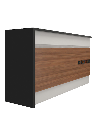 کانتر پذیرش سفید قهوه ای با روکش ضدخش مدل R.E001