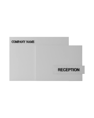 کانتر پذیرش با طراحی مینیمال سفید مدل R.E0012