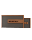 کانتر پذیرش مشکی قهوه ای ام دی اف مقاوم مدل R.E002