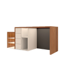 کانتر پذیرش مشکی قهوه ای ام دی اف مقاوم مدل R.E002