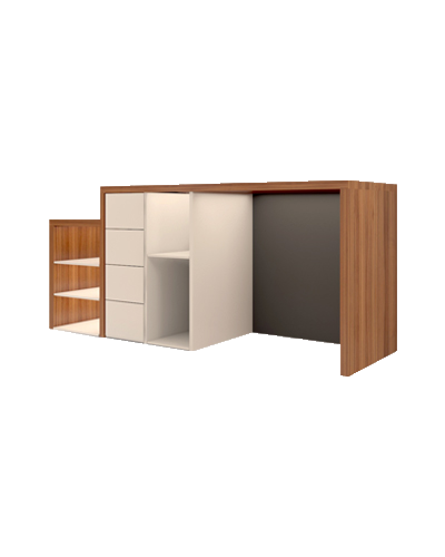 کانتر پذیرش مشکی قهوه ای ام دی اف مقاوم مدل R.E002