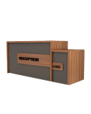 کانتر پذیرش مشکی قهوه ای ام دی اف مقاوم مدل R.E002